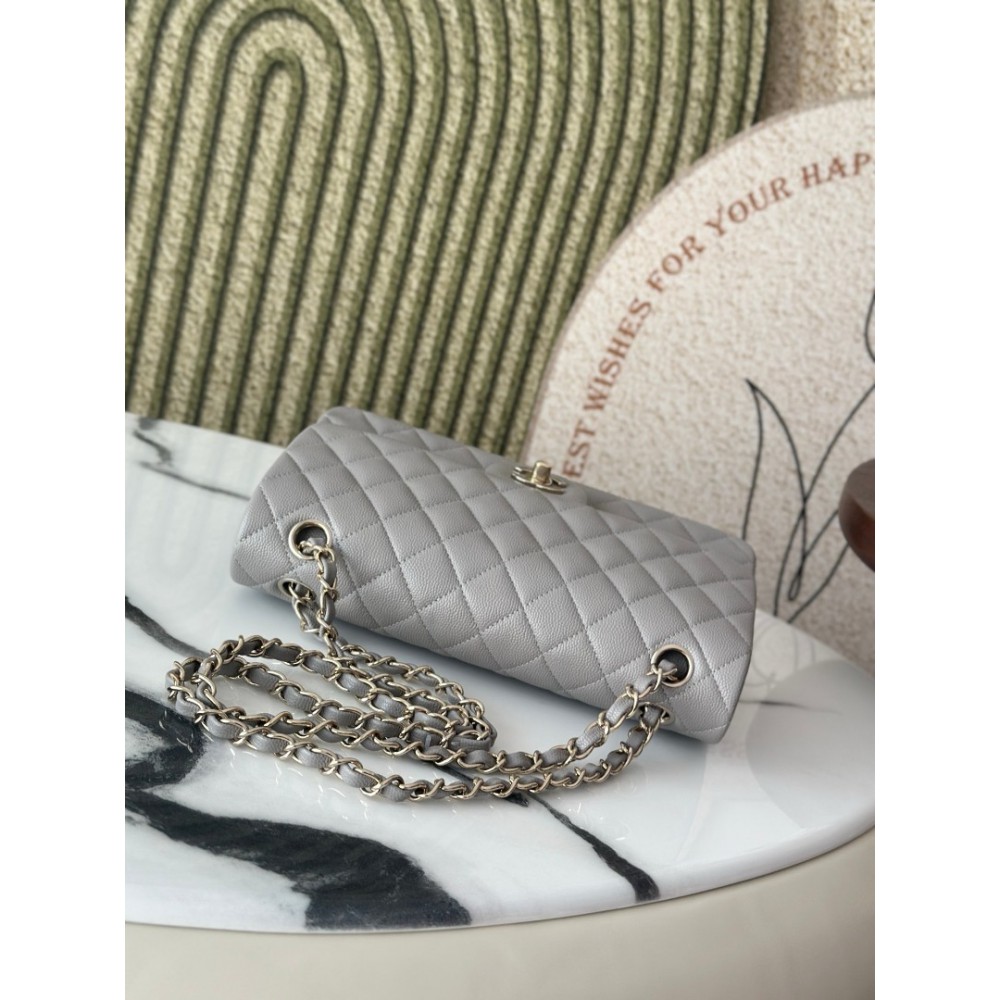 Chanel classic flap bag medium size 25x16x7cm REAL GRAINED LEATHER 100% Bags