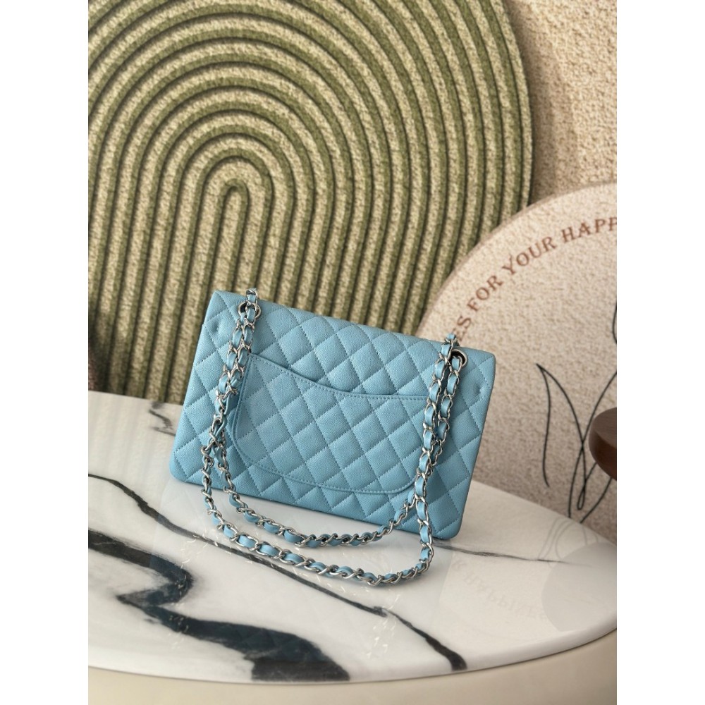 Chanel classic flap bag medium size 25x16x7cm REAL GRAINED LEATHER 100% Bags