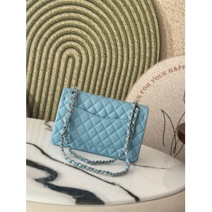 Chanel classic flap bag medium size 25x16x7cm REAL GRAINED LEATHER 100% Bags