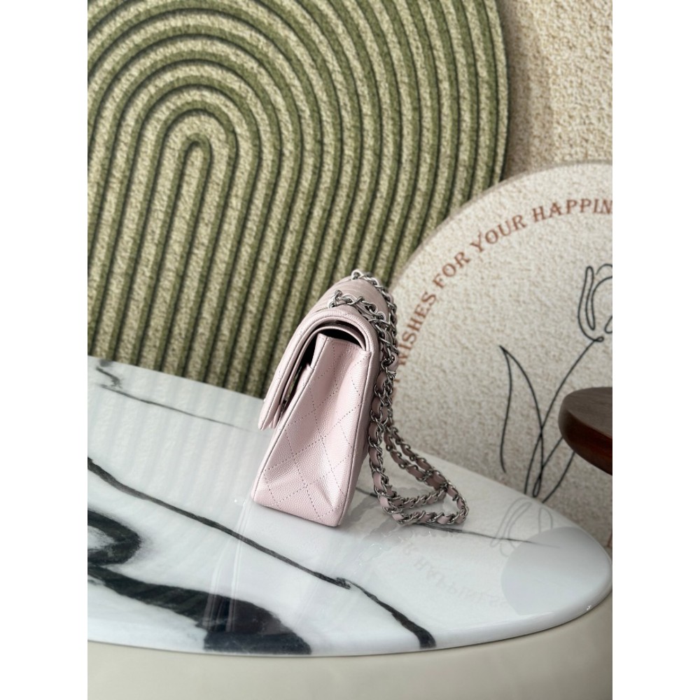 Chanel classic flap bag medium size 25x16x7cm REAL GRAINED LEATHER 100% Bags