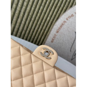 Chanel classic flap bag medium size 25x16x7cm REAL GRAINED LEATHER 100% Bags