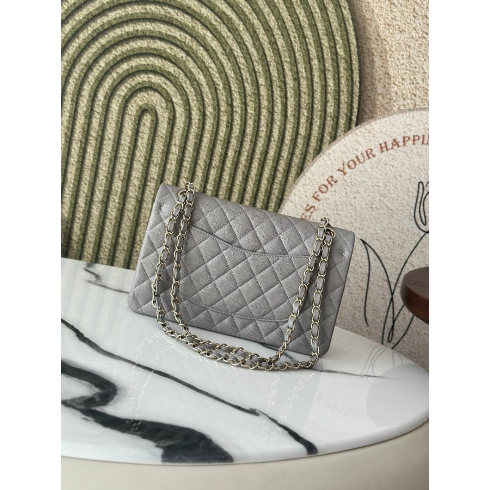 Chanel classic flap bag medium size 25x16x7cm REAL GRAINED LEATHER 100% Bags