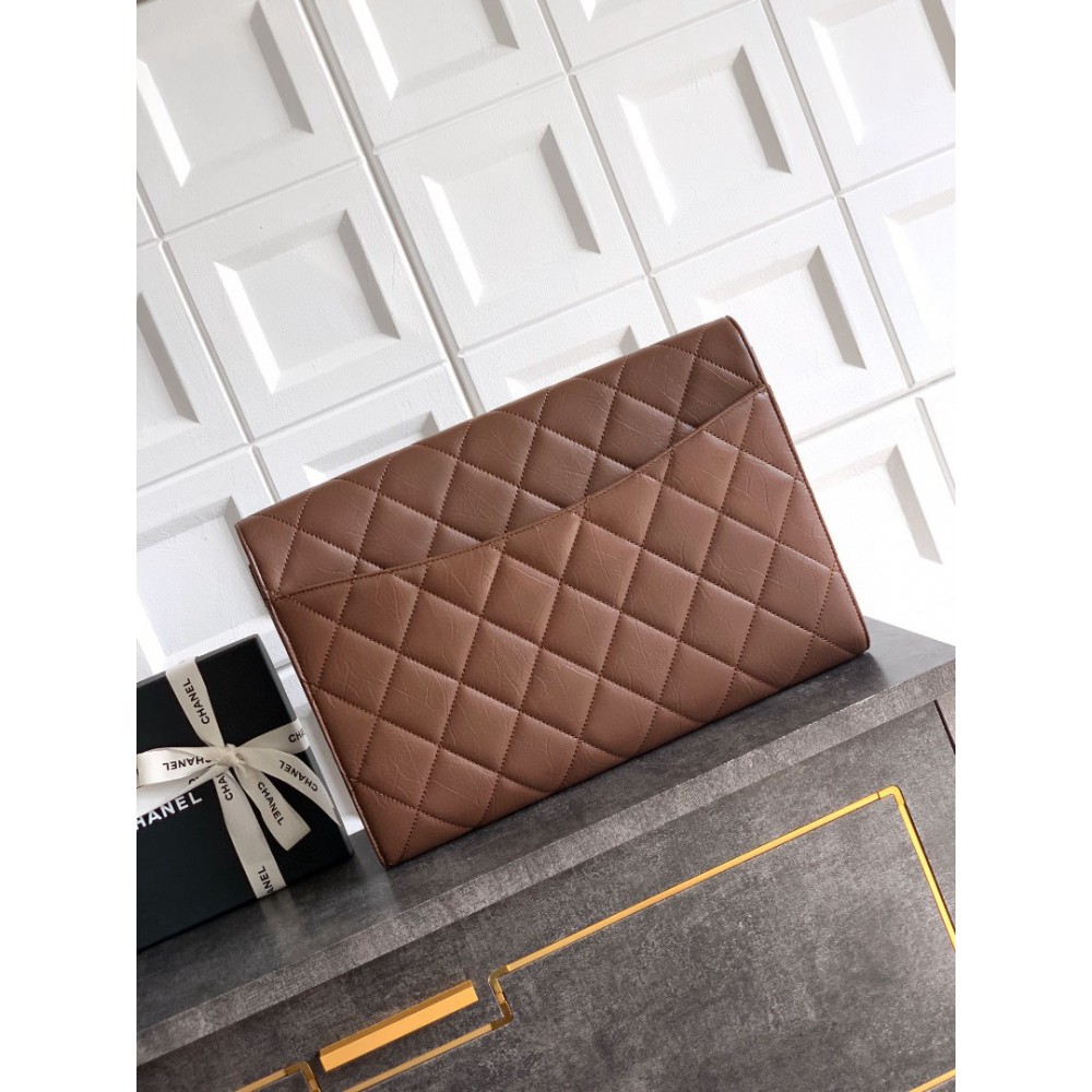 Chanel clutch 27.5x41x6.5cm leather 100% Bags