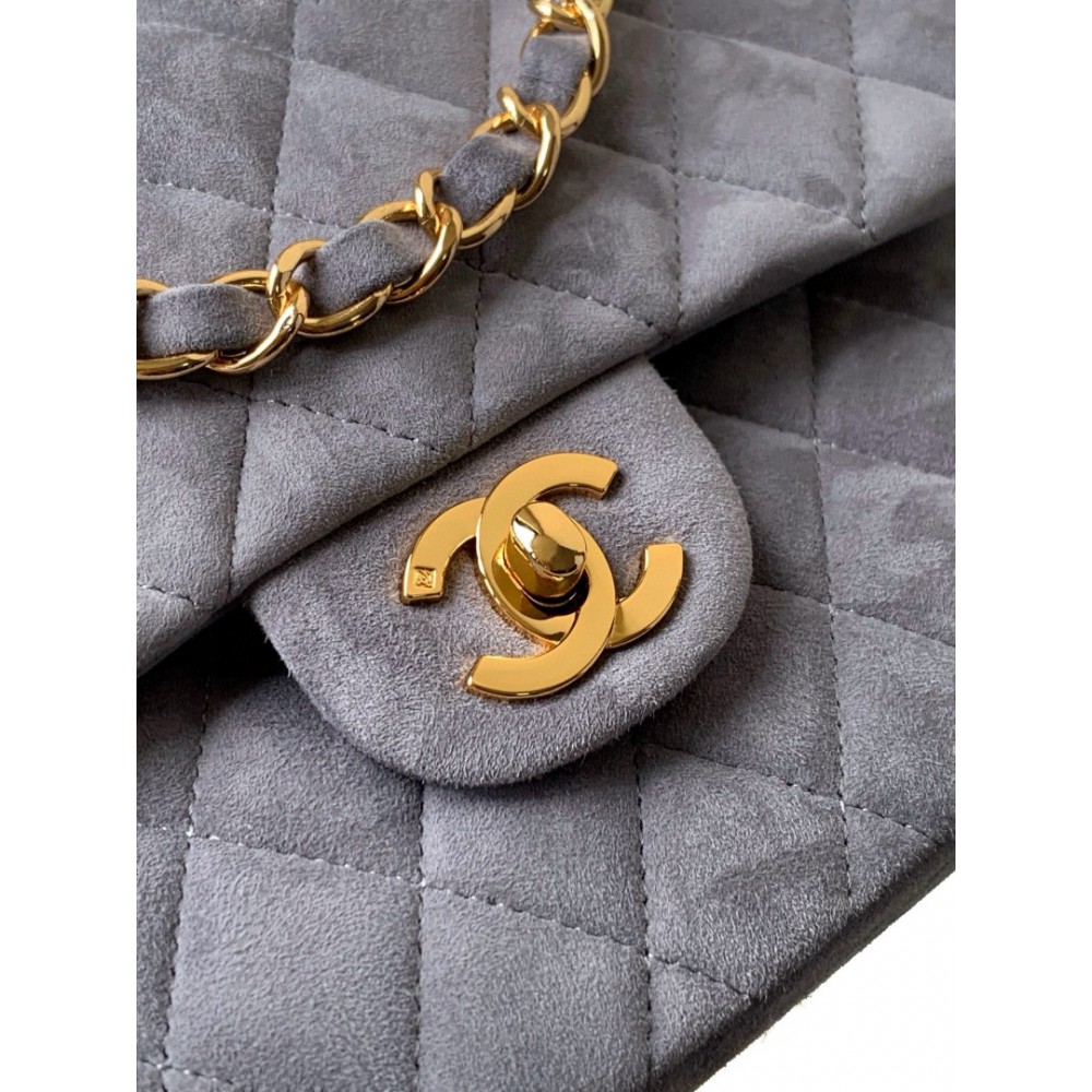 Chanel classic flap bag 25x16x7cm suede Bags