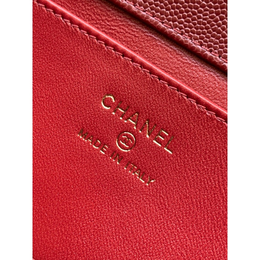 Chanel clutch with leather strap mini size 17x11.5x5cm Bags