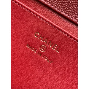 Chanel clutch with leather strap mini size 17x11.5x5cm Bags