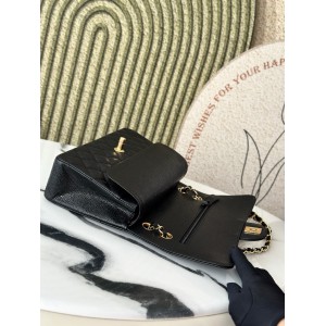 Chanel classic flap bag medium size 25x16x7cm REAL GRAINED LEATHER 100% Bags