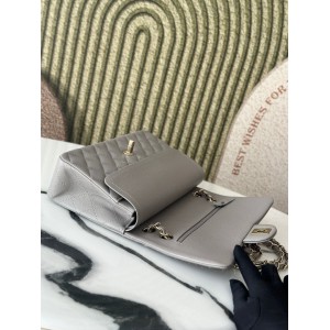 Chanel classic flap bag medium size 25x16x7cm REAL GRAINED LEATHER 100% Bags