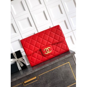 Chanel clutch 27.5x41x6.5cm leather 100% Bags
