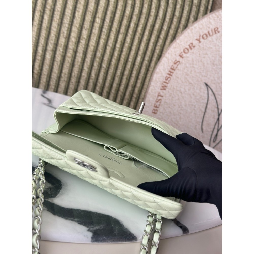 Chanel classic flap bag medium size 25x16x7cm REAL GRAINED LEATHER 100% Bags