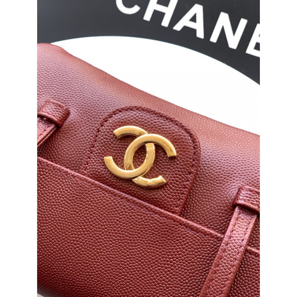Chanel clutch with leather strap mini size 17x11.5x5cm Bags