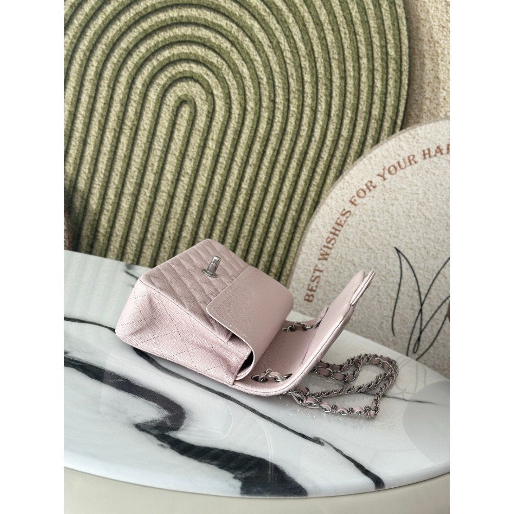 Chanel classic flap bag medium size 25x16x7cm REAL GRAINED LEATHER 100% Bags