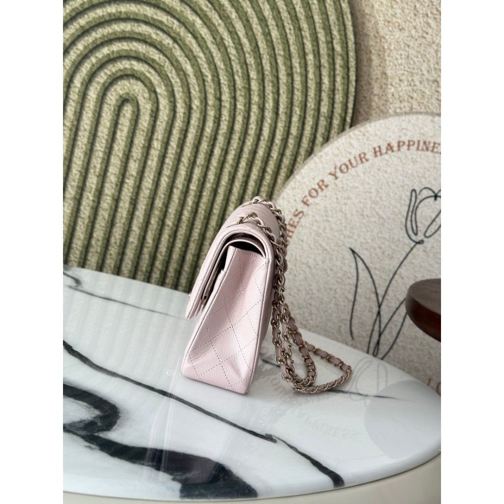 Chanel classic flap bag medium size 25x16x7cm REAL GRAINED LEATHER 100% Bags