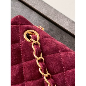 Chanel classic flap bag 25x16x7cm suede Bags