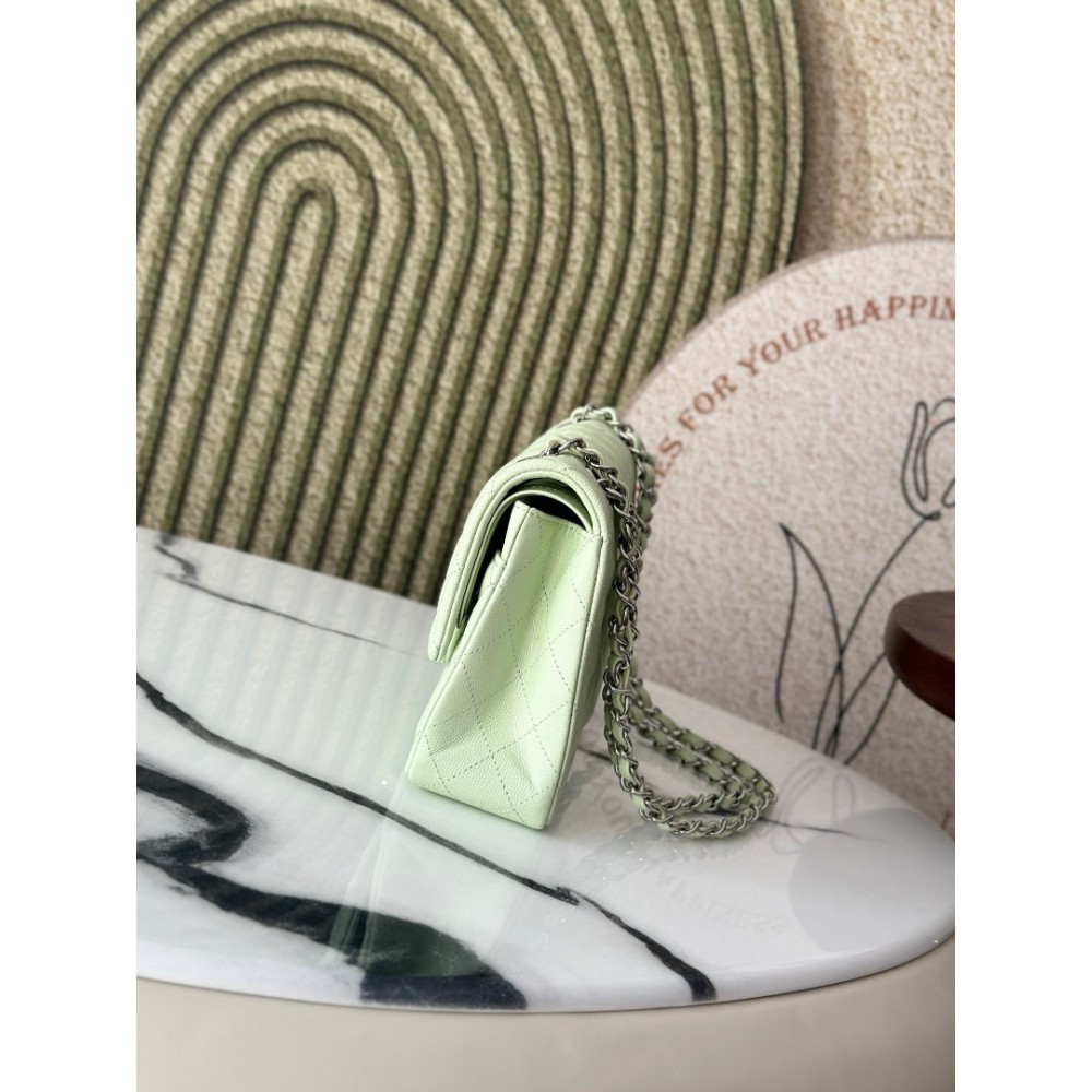 Chanel classic flap bag medium size 25x16x7cm REAL GRAINED LEATHER 100% Bags