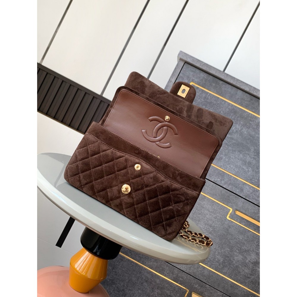 Chanel classic flap bag 25x16x7cm suede Bags