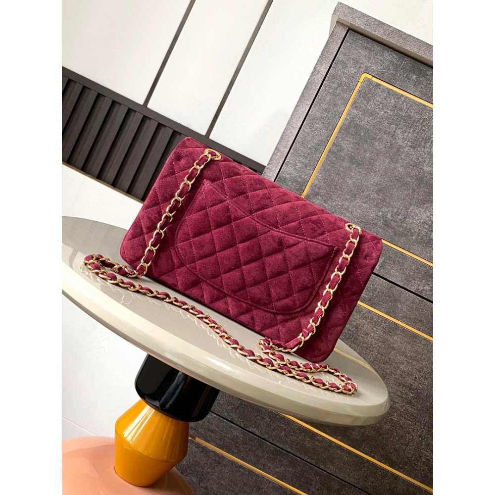 Chanel classic flap bag 25x16x7cm suede Bags