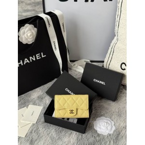 Chanel compact wallet leather 100% 11x8.5cm Accesories