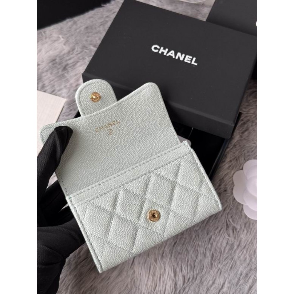 Chanel compact wallet leather 100% 11x8.5cm Accesories