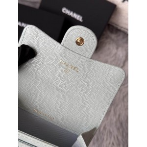 Chanel compact wallet leather 100% 11x8.5cm Accesories