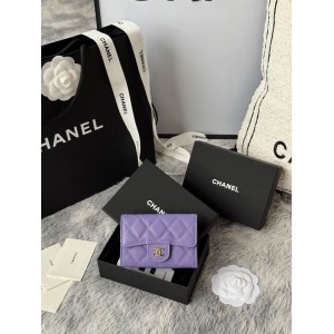Chanel compact wallet leather 100% 11x8.5cm Accesories
