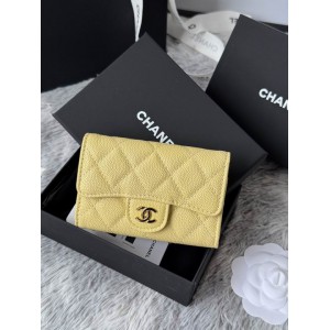 Chanel compact wallet leather 100% 11x8.5cm Accesories