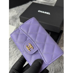 Chanel compact wallet leather 100% 11x8.5cm Accesories