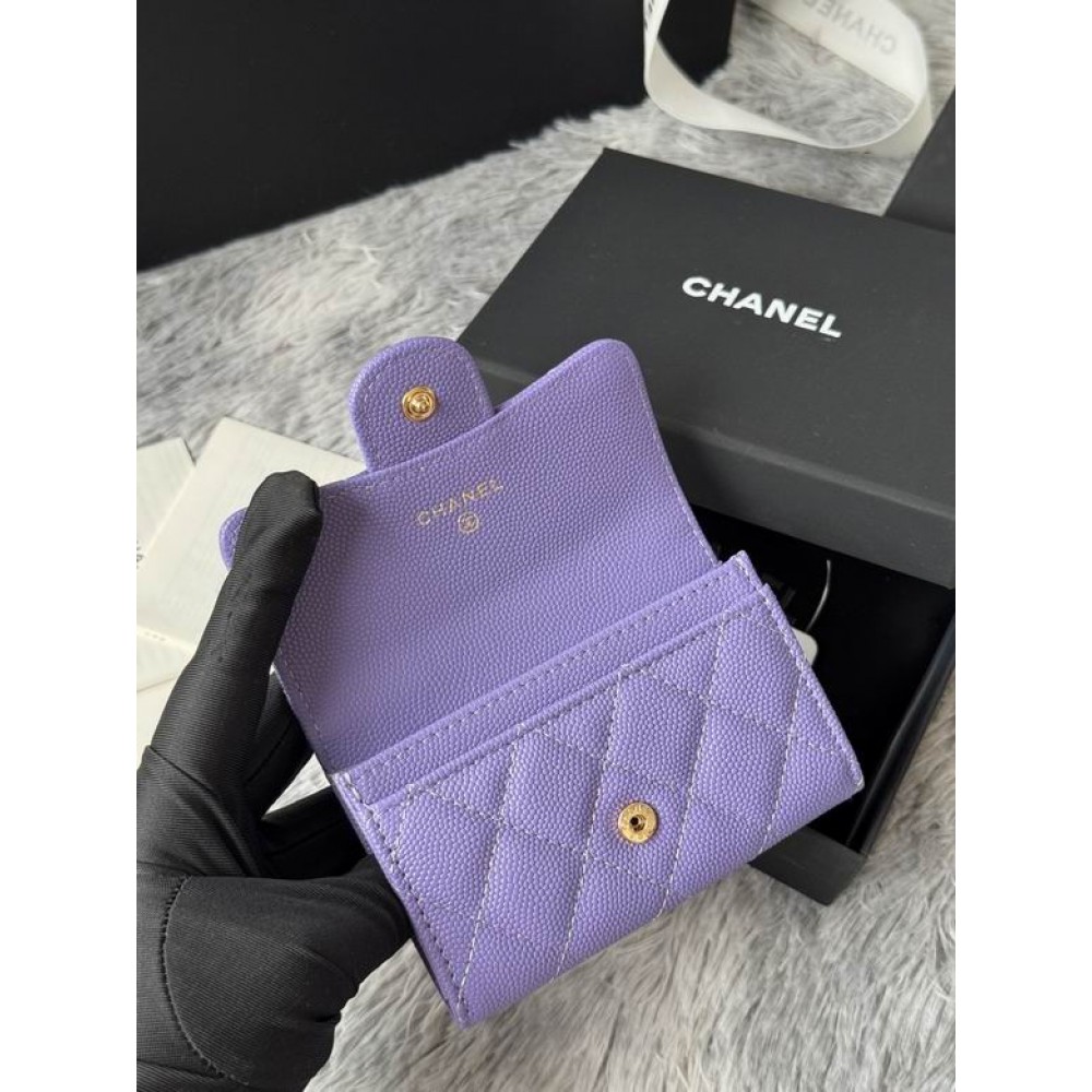 Chanel compact wallet leather 100% 11x8.5cm Accesories