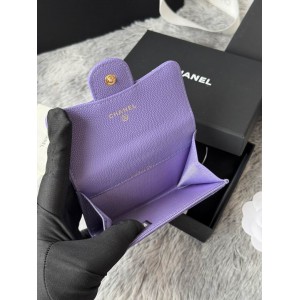 Chanel compact wallet leather 100% 11x8.5cm Accesories