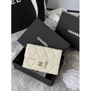 Chanel compact wallet leather 100% 11x8.5cm Accesories