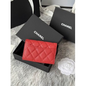 Chanel compact wallet leather 100% 11x8.5cm Accesories