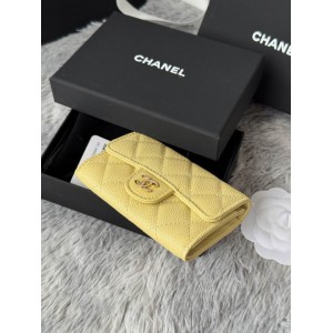 Chanel compact wallet leather 100% 11x8.5cm Accesories