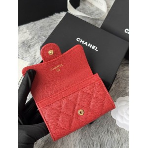 Chanel compact wallet leather 100% 11x8.5cm Accesories