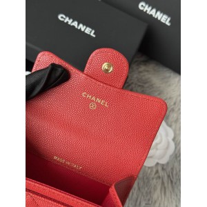 Chanel compact wallet leather 100% 11x8.5cm Accesories