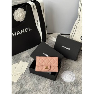 Chanel compact wallet leather 100% 11x8.5cm Accesories