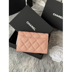 Chanel compact wallet leather 100% 11x8.5cm Accesories