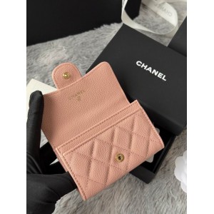 Chanel compact wallet leather 100% 11x8.5cm Accesories