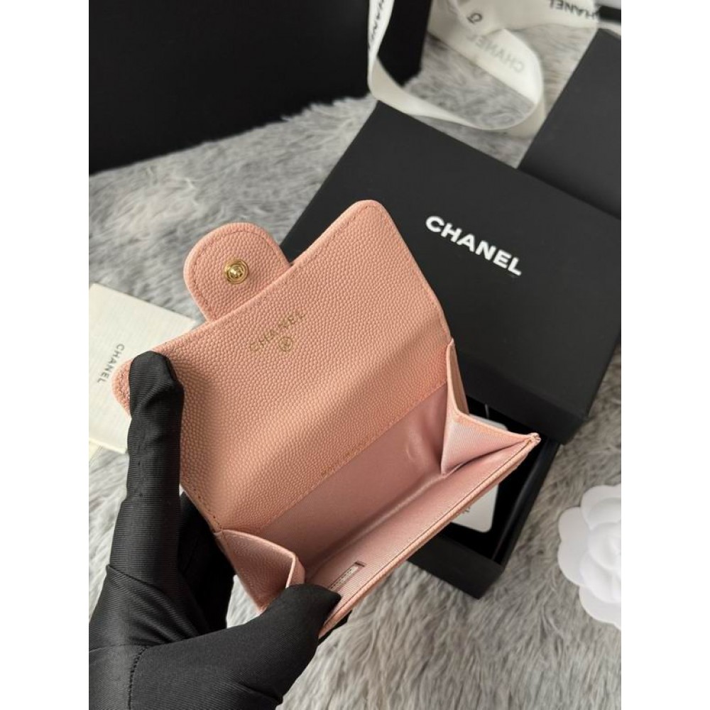 Chanel compact wallet leather 100% 11x8.5cm Accesories