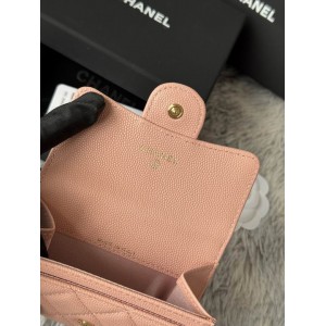 Chanel compact wallet leather 100% 11x8.5cm Accesories