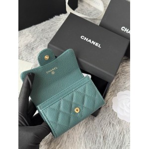 Chanel compact wallet leather 100% 11x8.5cm Accesories