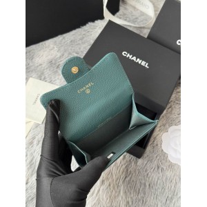 Chanel compact wallet leather 100% 11x8.5cm Accesories