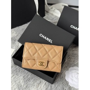Chanel compact wallet leather 100% 11x8.5cm Accesories