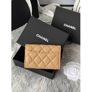 Chanel compact wallet leather 100% 11x8.5cm Accesories