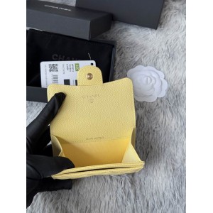 Chanel compact wallet leather 100% 11x8.5cm Accesories