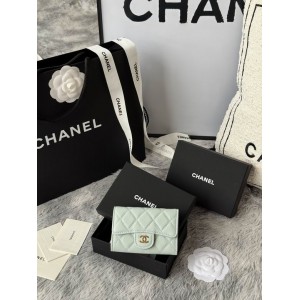 Chanel compact wallet leather 100% 11x8.5cm Accesories