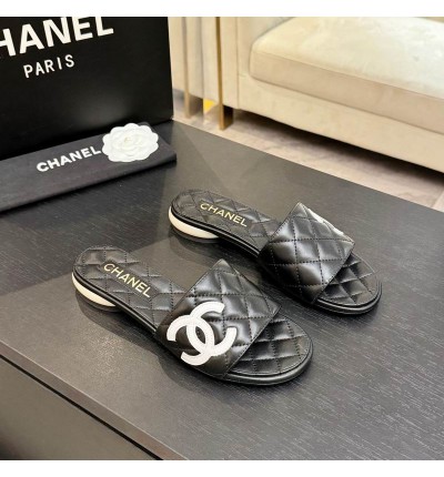 Chanel slippers Pearl heel 36-41