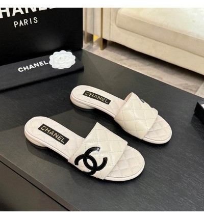 Chanel slippers Pearl heel 36-41