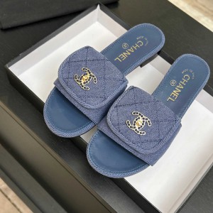 Chanel denim washed slippers 36-41 Shoes