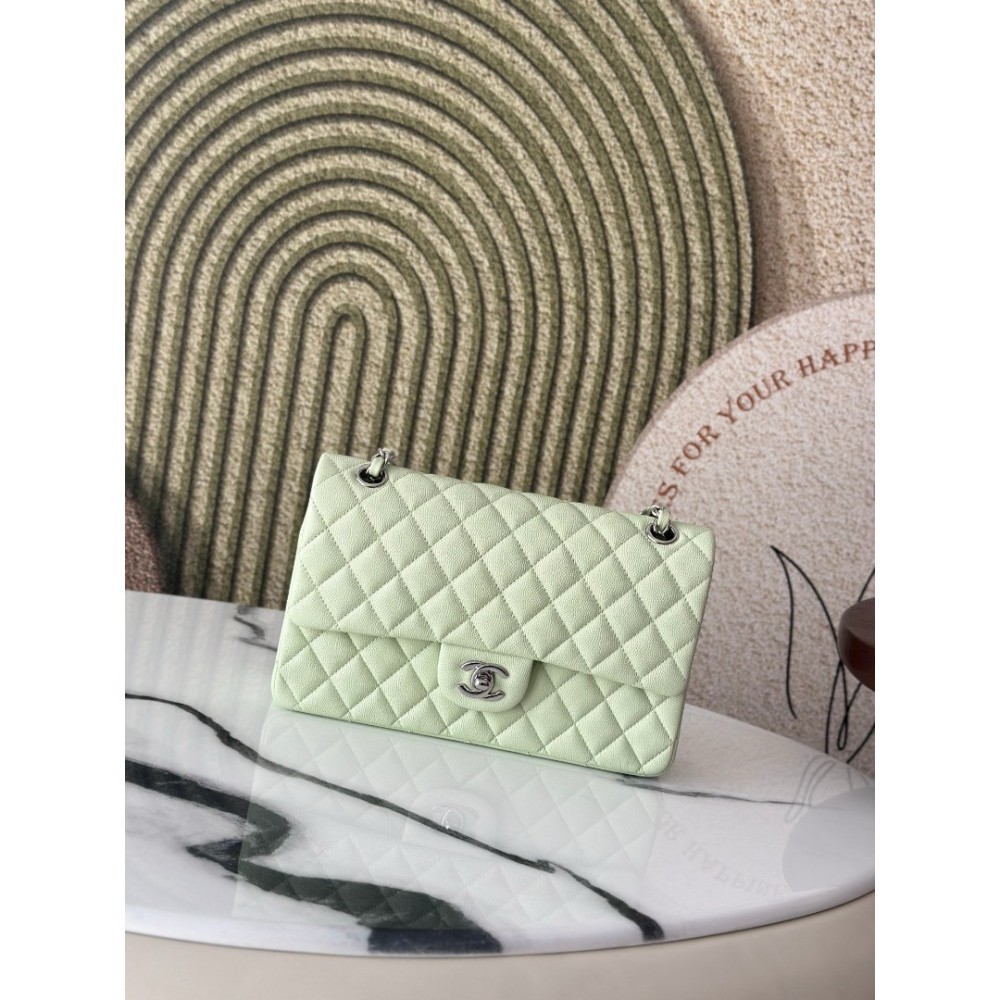 Chanel classic flap bag medium size 25x16x7cm REAL GRAINED LEATHER 100% Bags