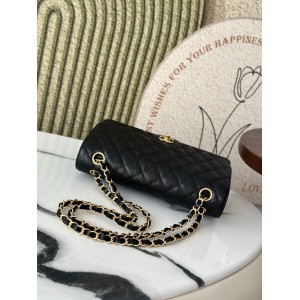 Chanel classic flap bag medium size 25x16x7cm REAL GRAINED LEATHER 100% Bags